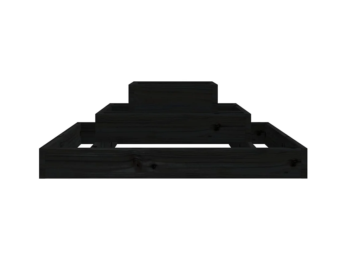 Jardinière bac lit surélevé bois marron 80 x 80 x 27 cm 02_0037906