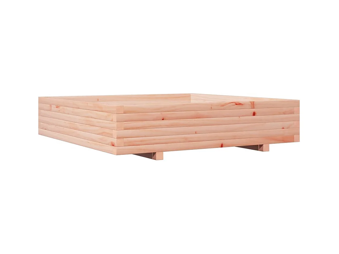 Jardinière bac lit surélevé bois marron 110 x 110 x 45438 cm 02_0037304