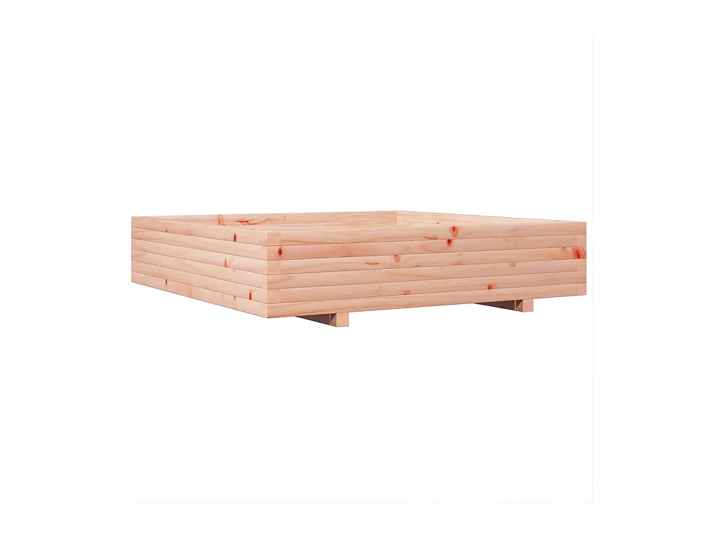 Jardinière bac lit surélevé bois marron 110 x 110 x 45438 cm 02_0037304