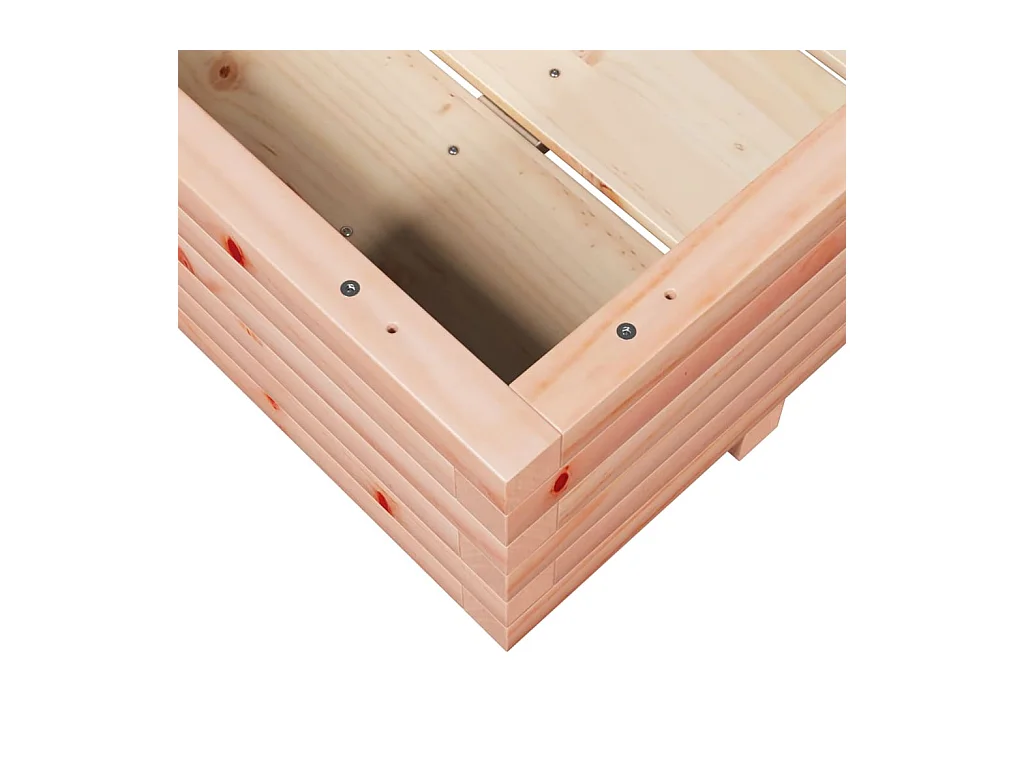 Jardinière bac lit surélevé bois marron 110 x 110 x 45438 cm 02_0037304