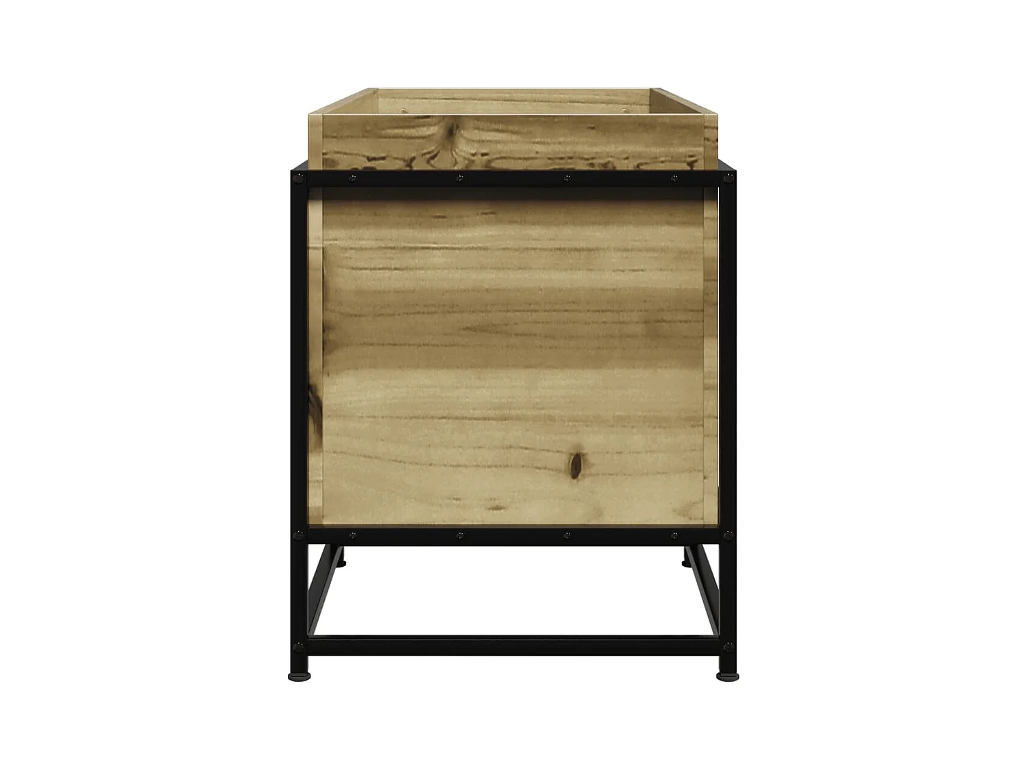 Jardinière bac lit surélevé bois marron 80 x 40 x 50 cm 02_0037870