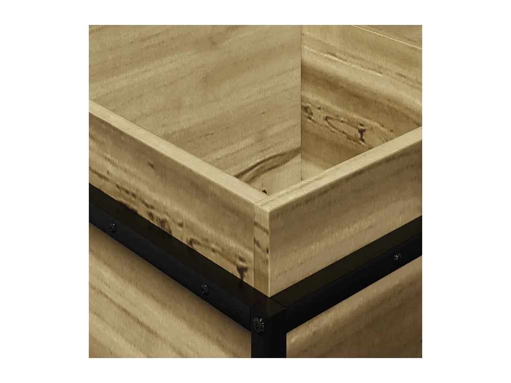 Jardinière bac lit surélevé bois marron 80 x 40 x 50 cm 02_0037870