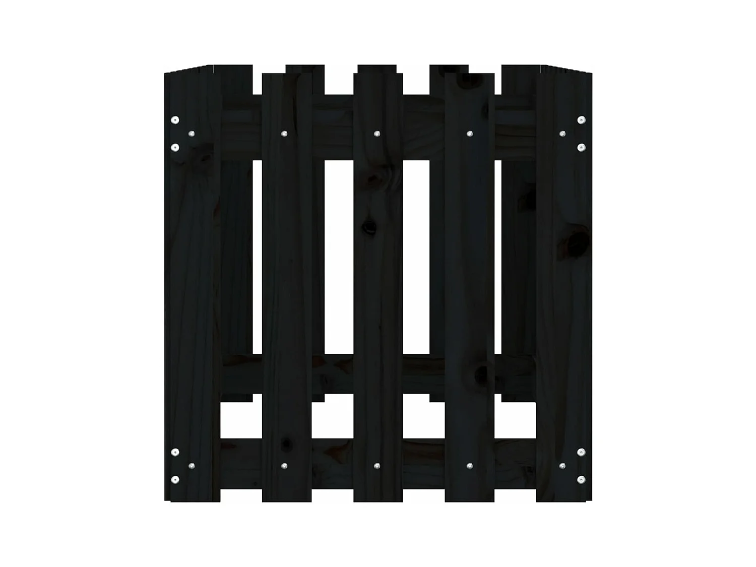 Jardinière bac lit surélevé noire 100 x 50 x 50 cm 02_0039789