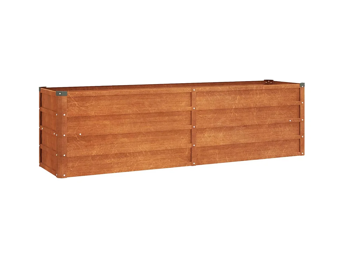 Jardinière bac lit surélevé marron 160 x 40 x 45 cm 02_0039862