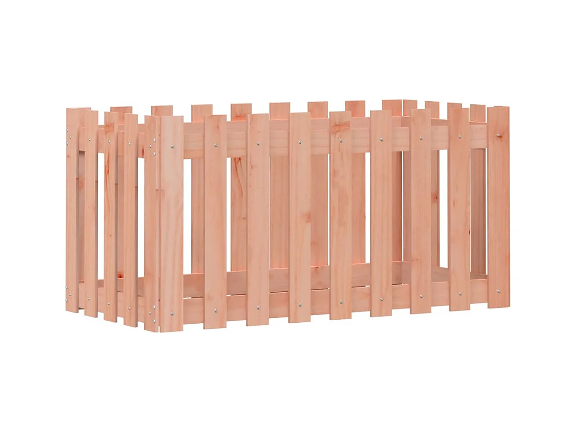 Jardinière bac lit surélevé bois marron 100 x 50 x 50 cm 02_0039825