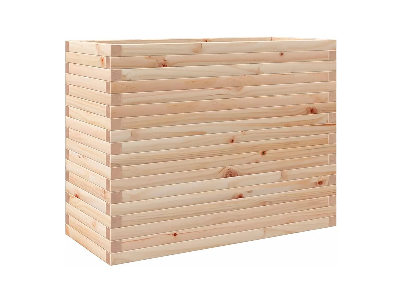 Jardinière bac lit surélevé bois marron 90 x 40 x 68.5 cm 02_0037991