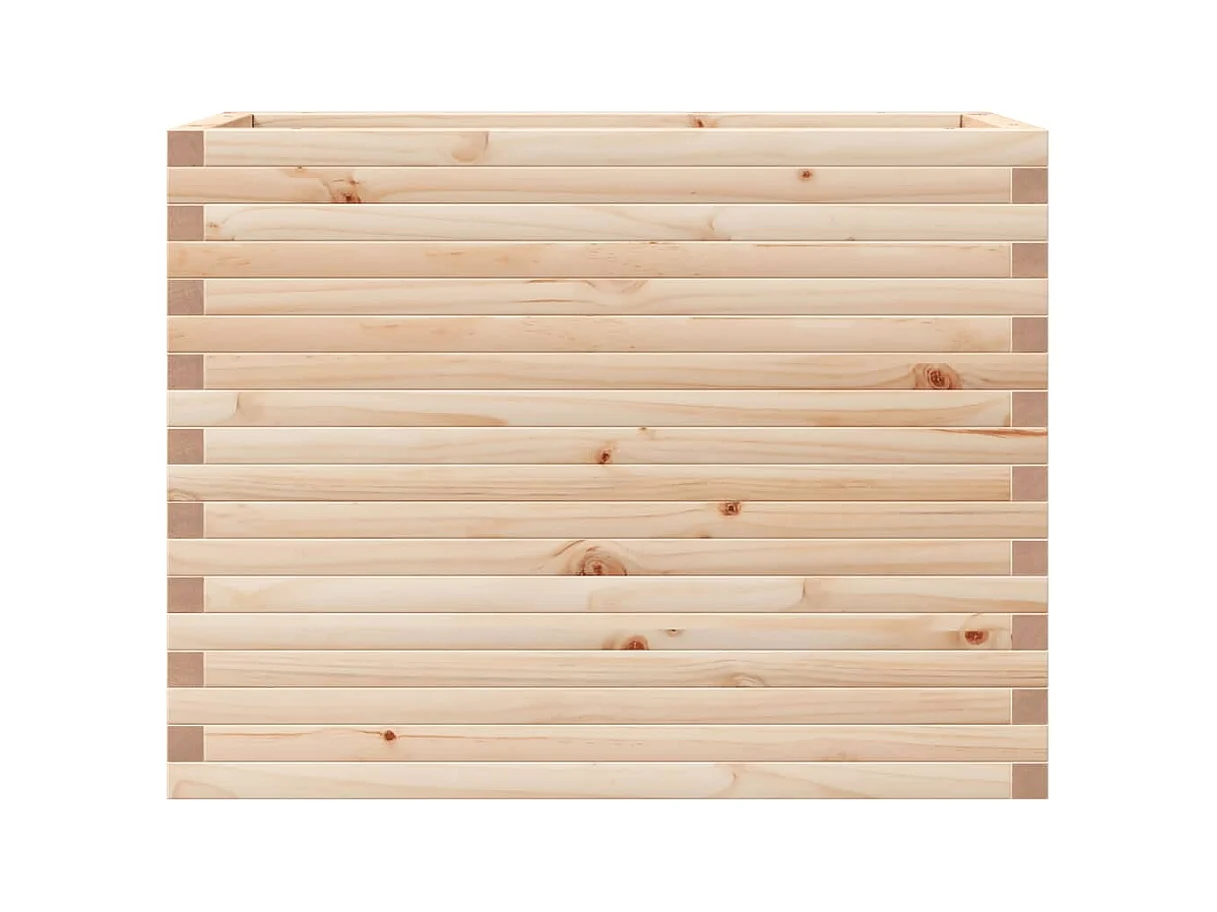 Jardinière bac lit surélevé bois marron 90 x 40 x 68.5 cm 02_0037991