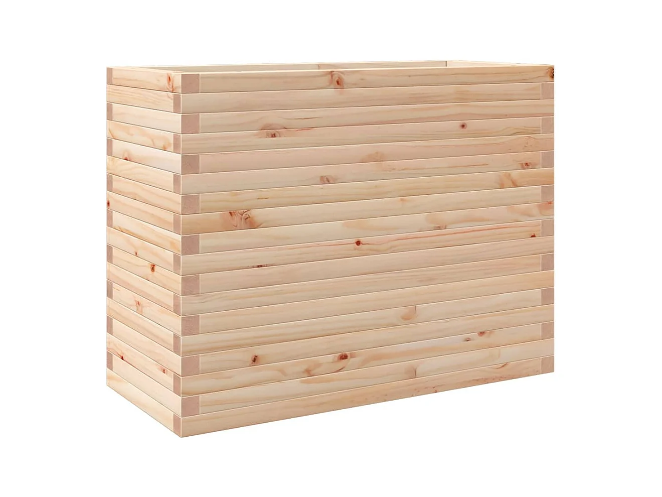 Jardinière bac lit surélevé bois marron 90 x 40 x 68.5 cm 02_0037991