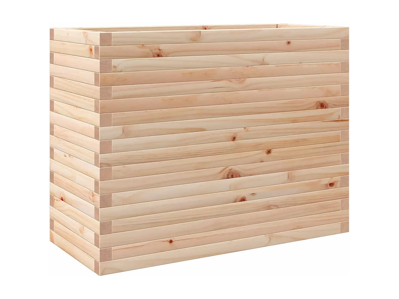 Vassoio per fioriera aiuola rialzata piante fiori terrazza giardino 90 x 40 x 68,5 cm legno di pino massiccio marrone 02_0037991