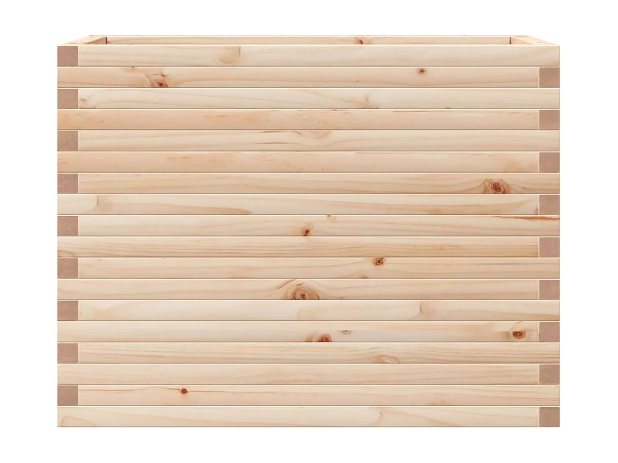 Vassoio per fioriera aiuola rialzata piante fiori terrazza giardino 90 x 40 x 68,5 cm legno di pino massiccio marrone 02_0037991