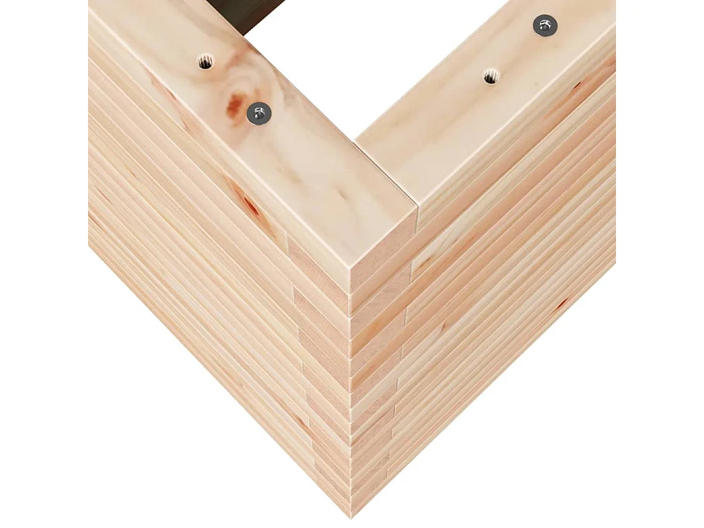 Vassoio per fioriera aiuola rialzata piante fiori terrazza giardino 90 x 40 x 68,5 cm legno di pino massiccio marrone 02_0037991