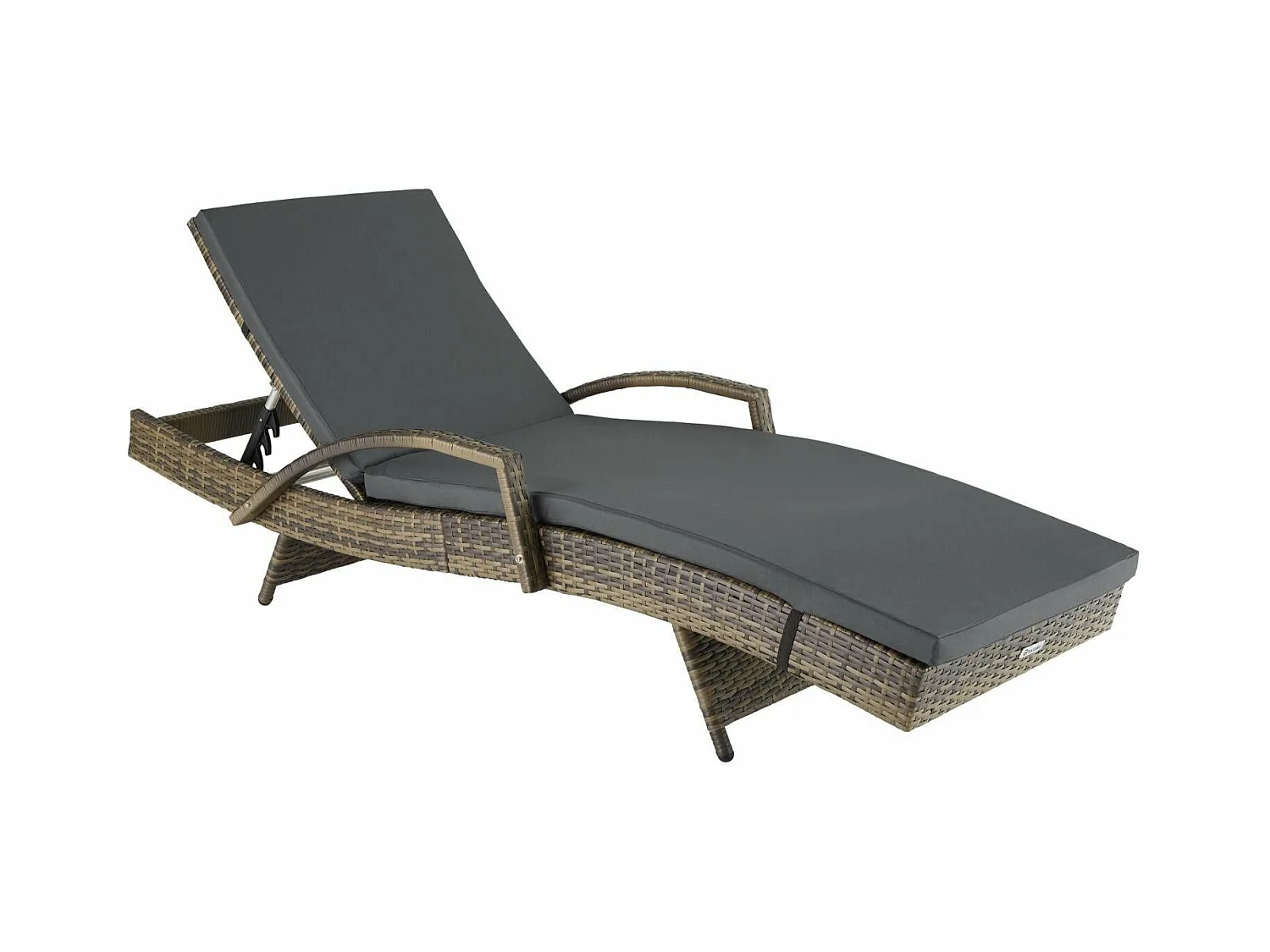 Bain de soleil transat marron 190 x 62 x 74.5 cm 08_0000227