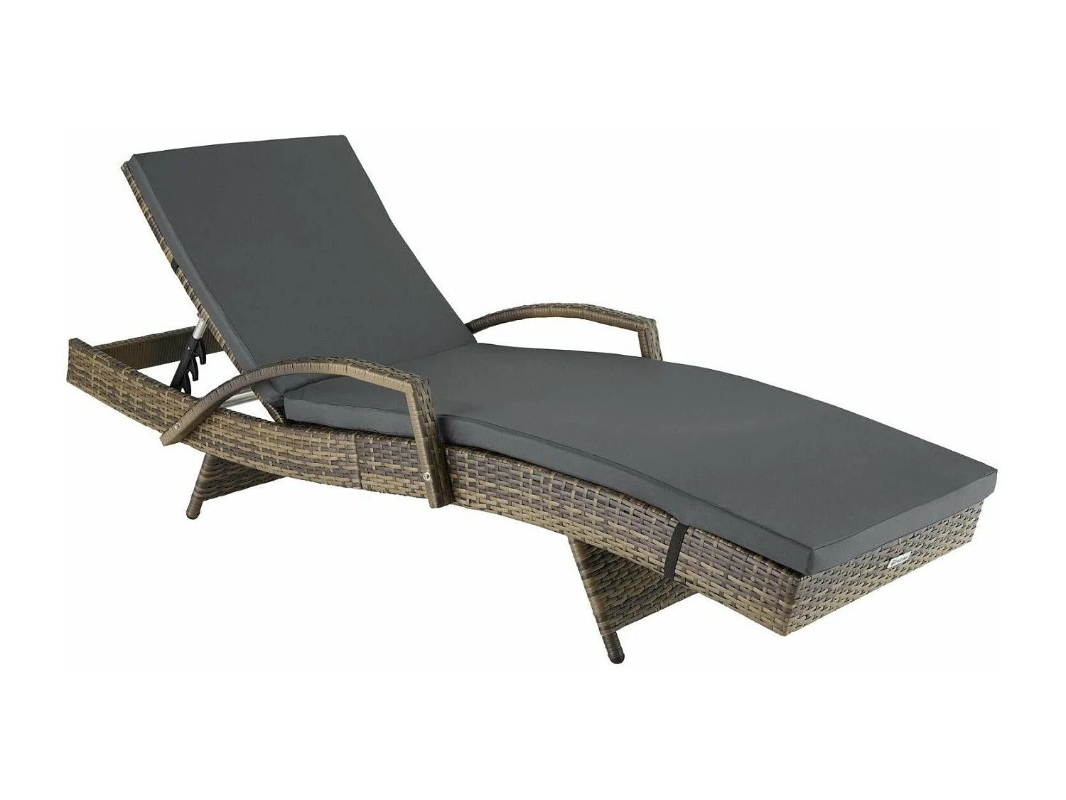 Bain de soleil transat marron 190 x 62 x 74.5 cm 08_0000227