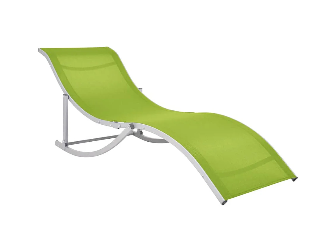 Juego de dos sillones plegables de textilene verde 02_0011954