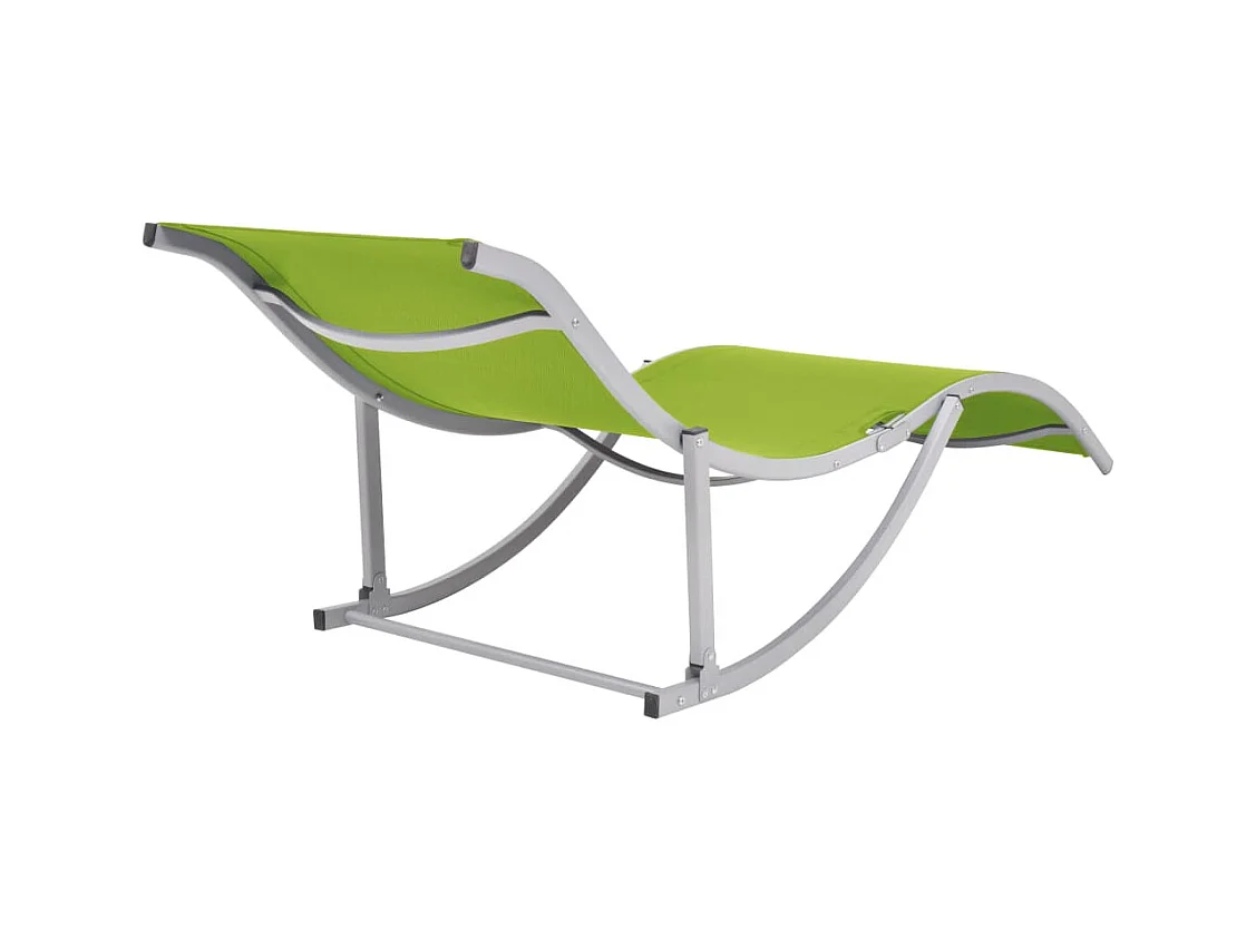 Juego de dos sillones plegables de textilene verde 02_0011954