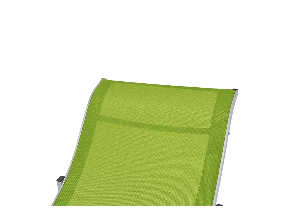 Juego de dos sillones plegables de textilene verde 02_0011954