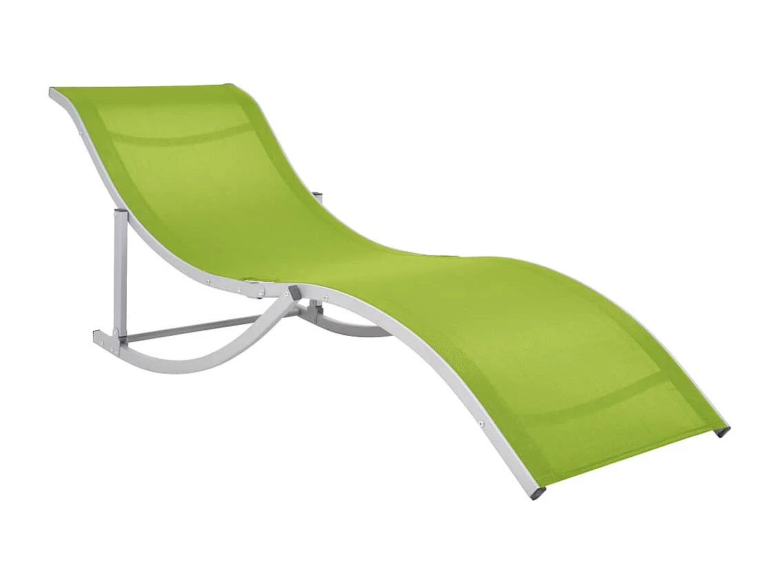 Juego de dos sillones plegables de textilene verde 02_0011954