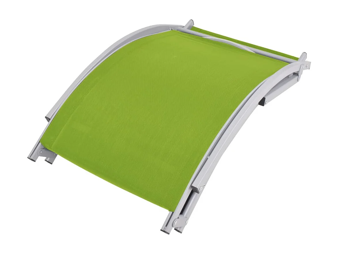 Juego de dos sillones plegables de textilene verde 02_0011954
