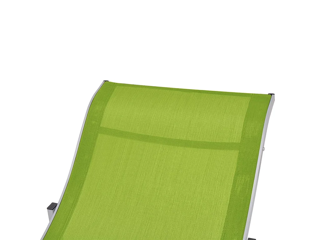 Juego de dos sillones plegables de textilene verde 02_0011954