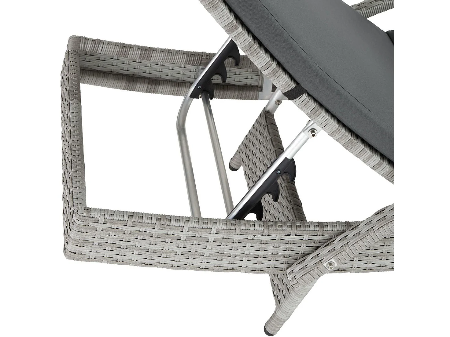 Tumbona tumbona muebles de jardín 5 posiciones gris 08_0000226