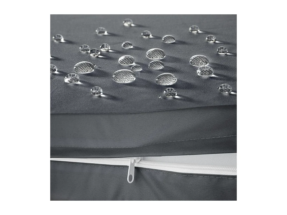 Bain de soleil transat grise 190 x 62 x 74.5 cm 2208056