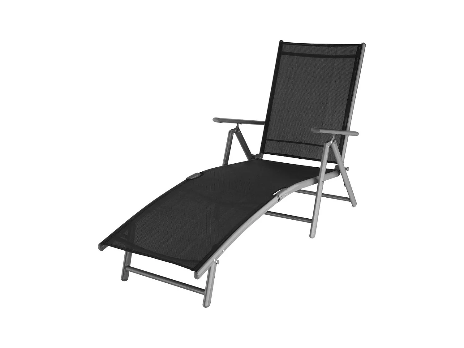 Transat bain de soleil grise 62 x 23 x 74 cm 2208109