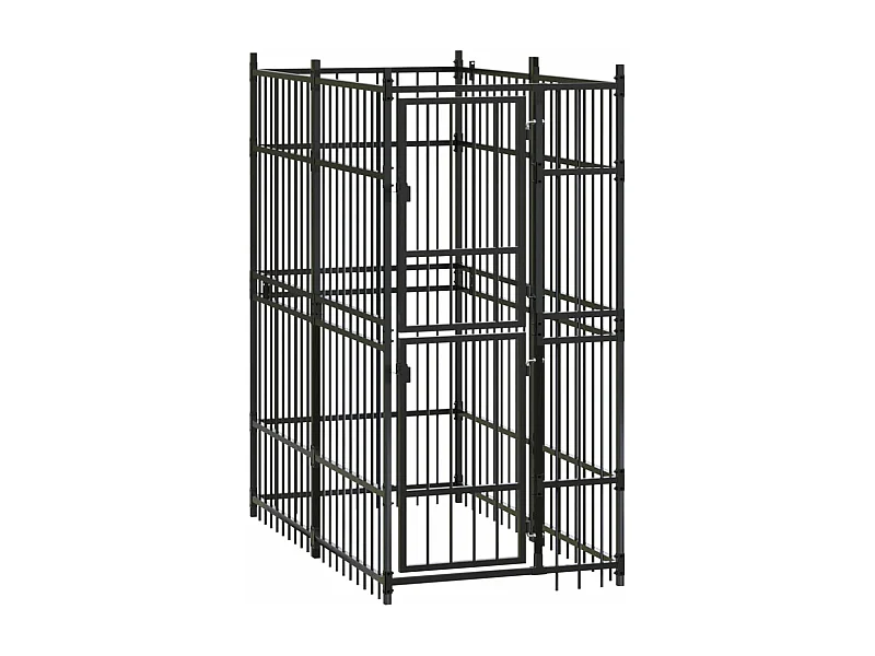 Gaiola para canil outdoor animal pac para cães aço 1,84 m² preto 02_0041776