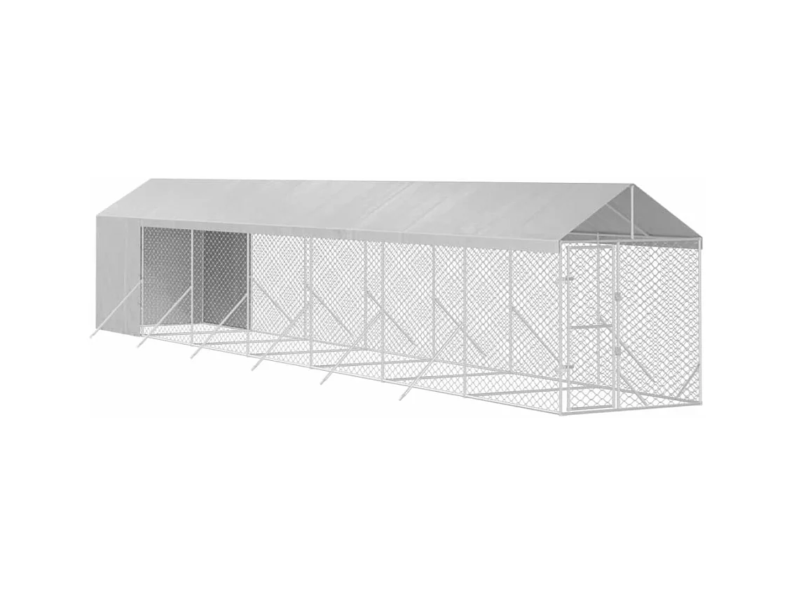Chenil cage enclos pac argenté 2 x 14 x 45414 cm 02_0041895