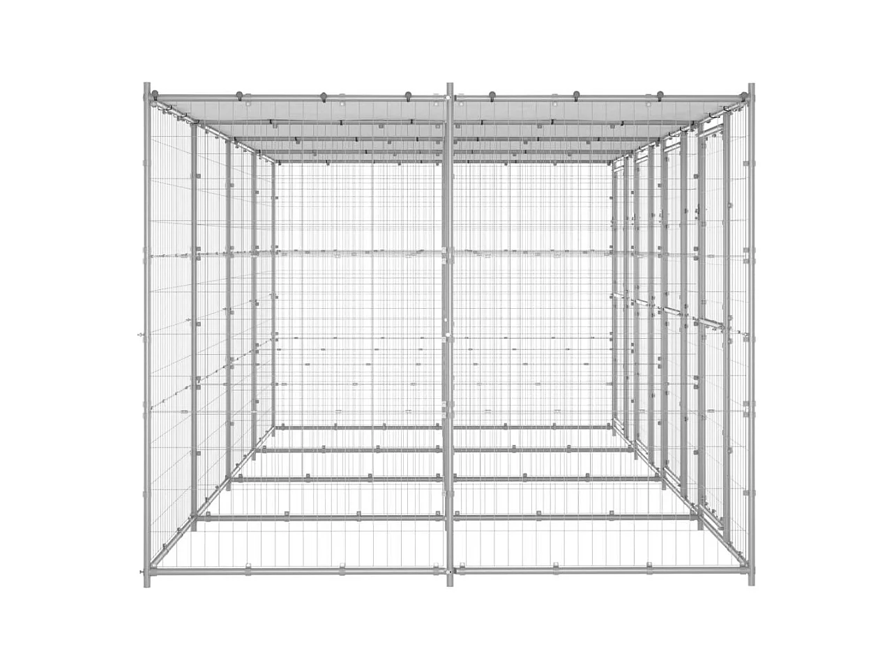 Chenil extérieur cage enclos 440 x 220 x 180 cm 02_0000447