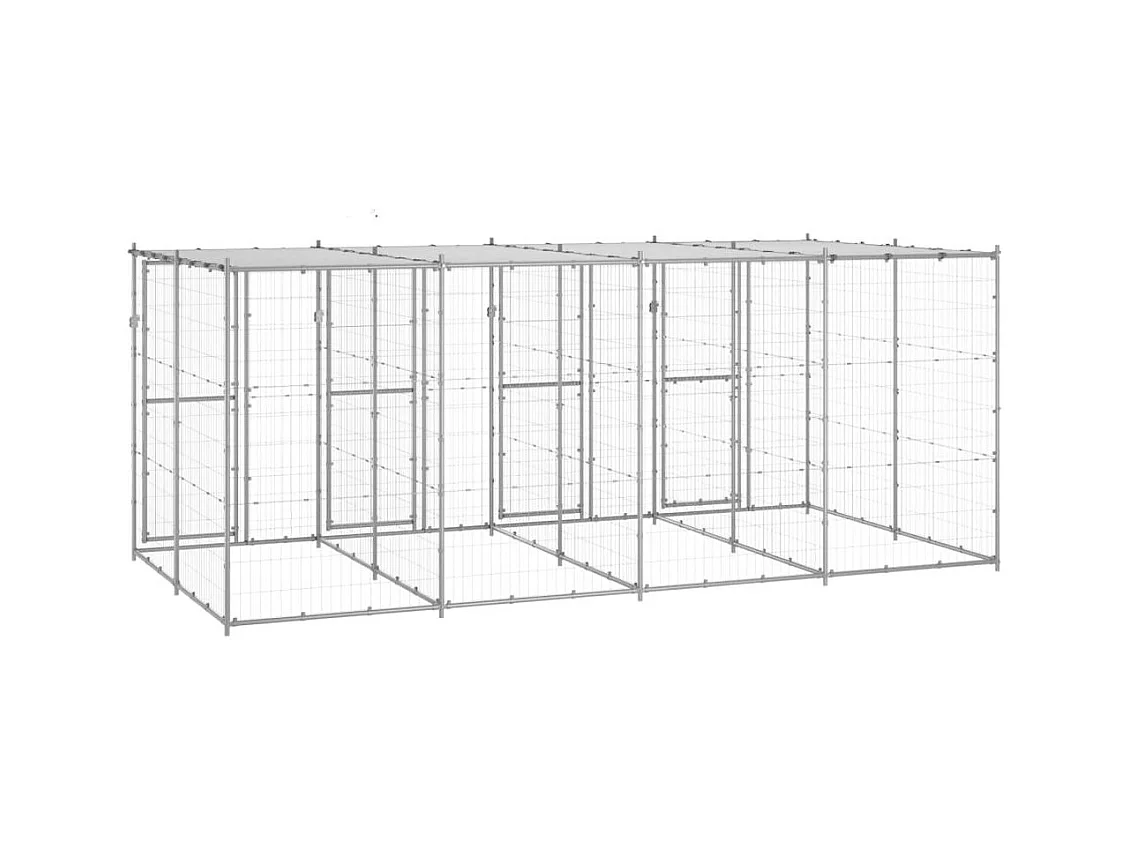 Chenil extérieur cage enclos 440 x 220 x 180 cm 02_0000447