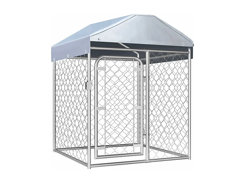 Chenil extérieur cage enclos 100 x 100 x 100 cm 02_0000448