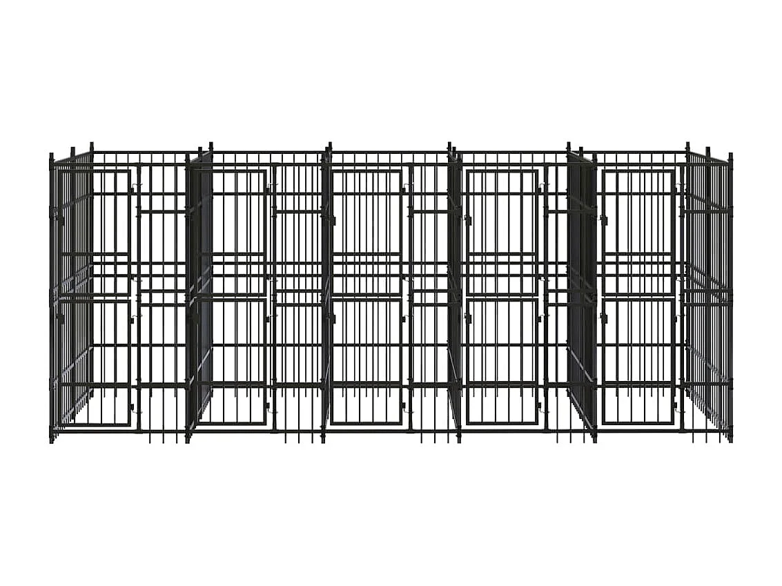 Gaiola para canil outdoor animal pac para cães aço 9,22 m² preto 02_0041887