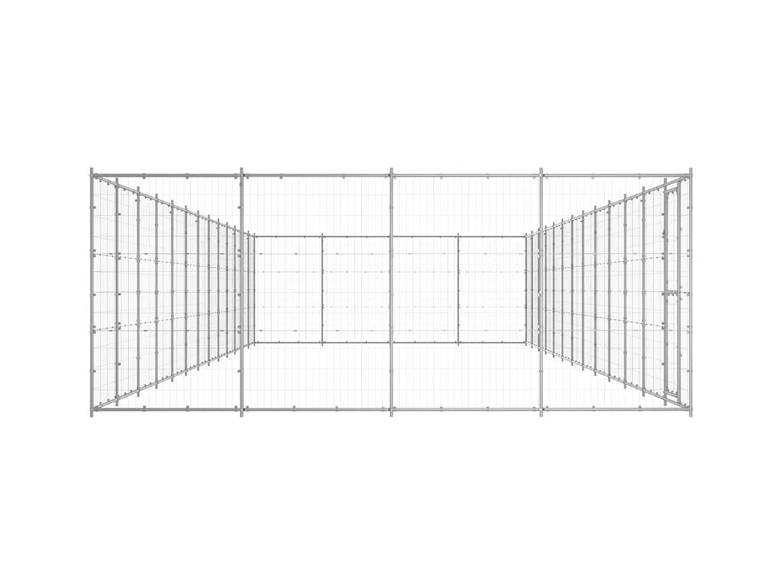 Chenil extérieur cage enclos 1210 x 440 x 180 cm 02_0000425