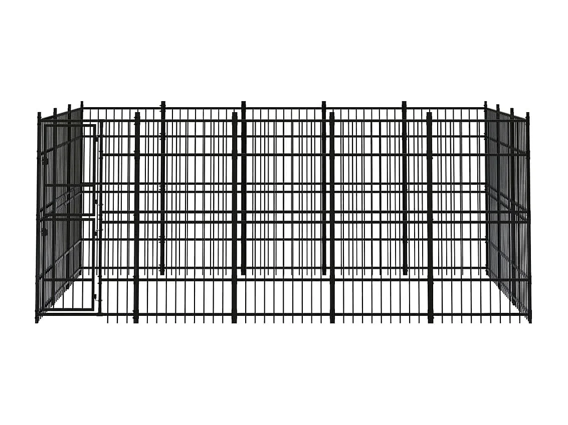 Chenil cage enclos pac noire 480 x 288 x 200 cm 02_0041789