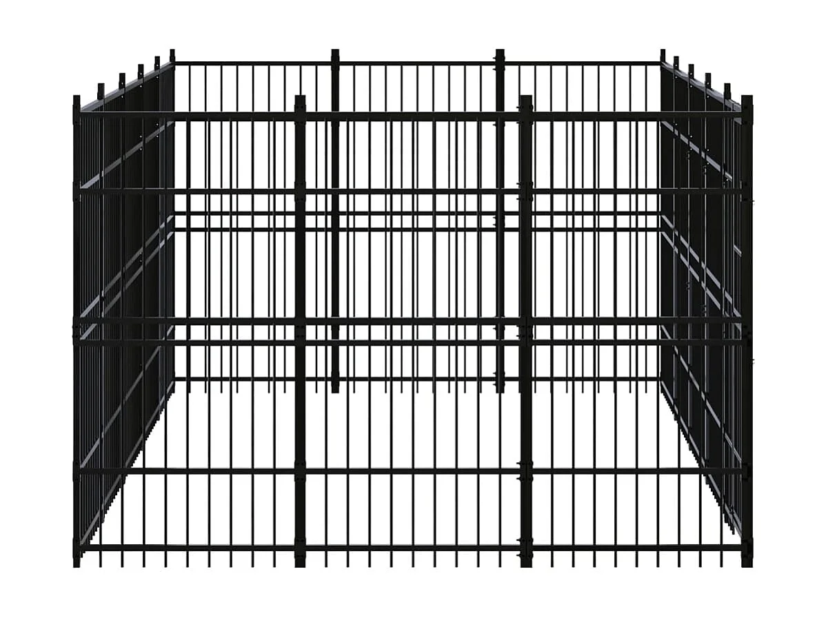 Chenil cage enclos pac noire 480 x 288 x 200 cm 02_0041789