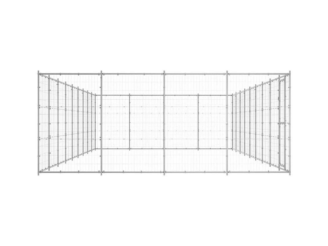 Chenil extérieur cage enclos 990 x 440 x 180 cm 02_0000423