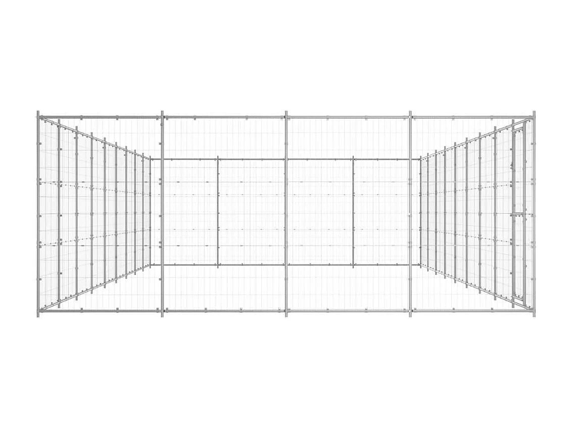 Chenil extérieur cage enclos 990 x 440 x 180 cm 02_0000423