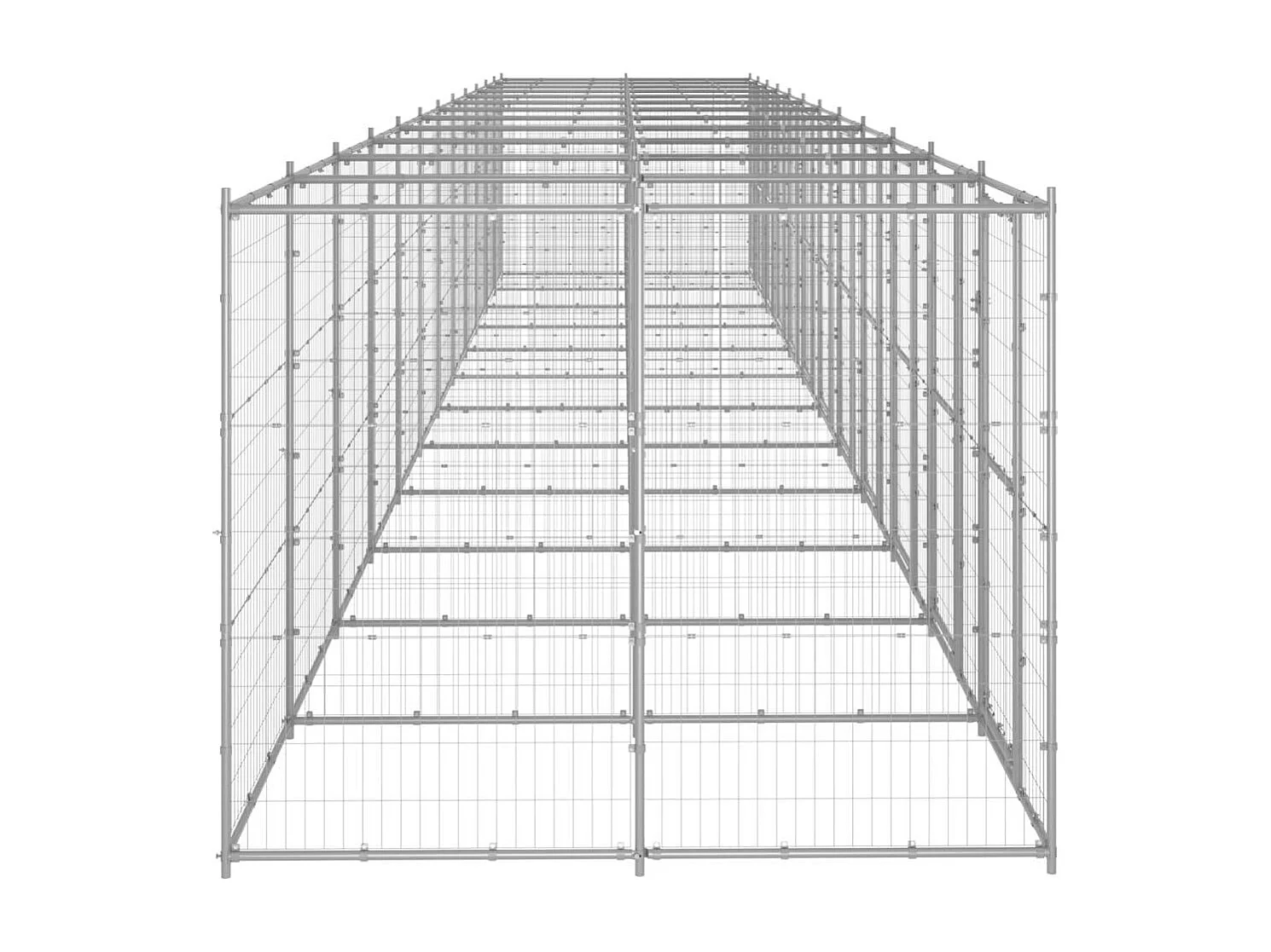 Chenil extérieur cage enclos 1320 x 220 x 180 cm 02_0000419