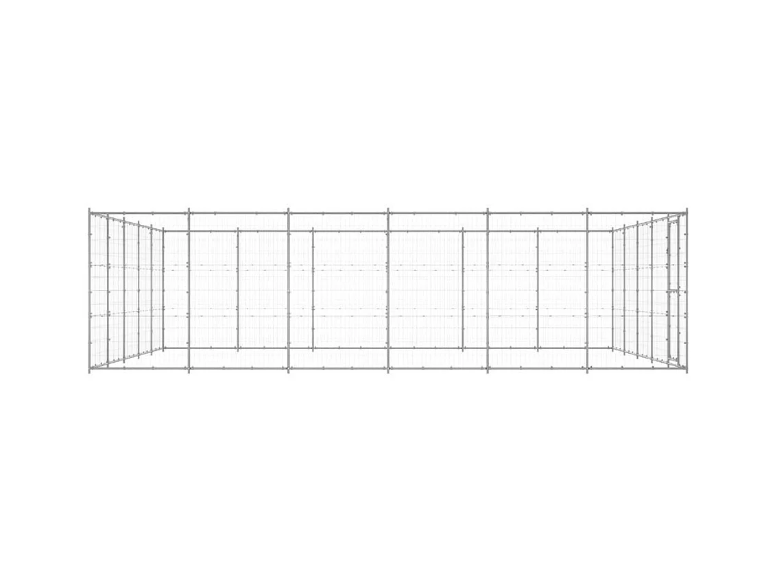 Chenil extérieur cage enclos 550 x 660 x 180 cm 02_0000421