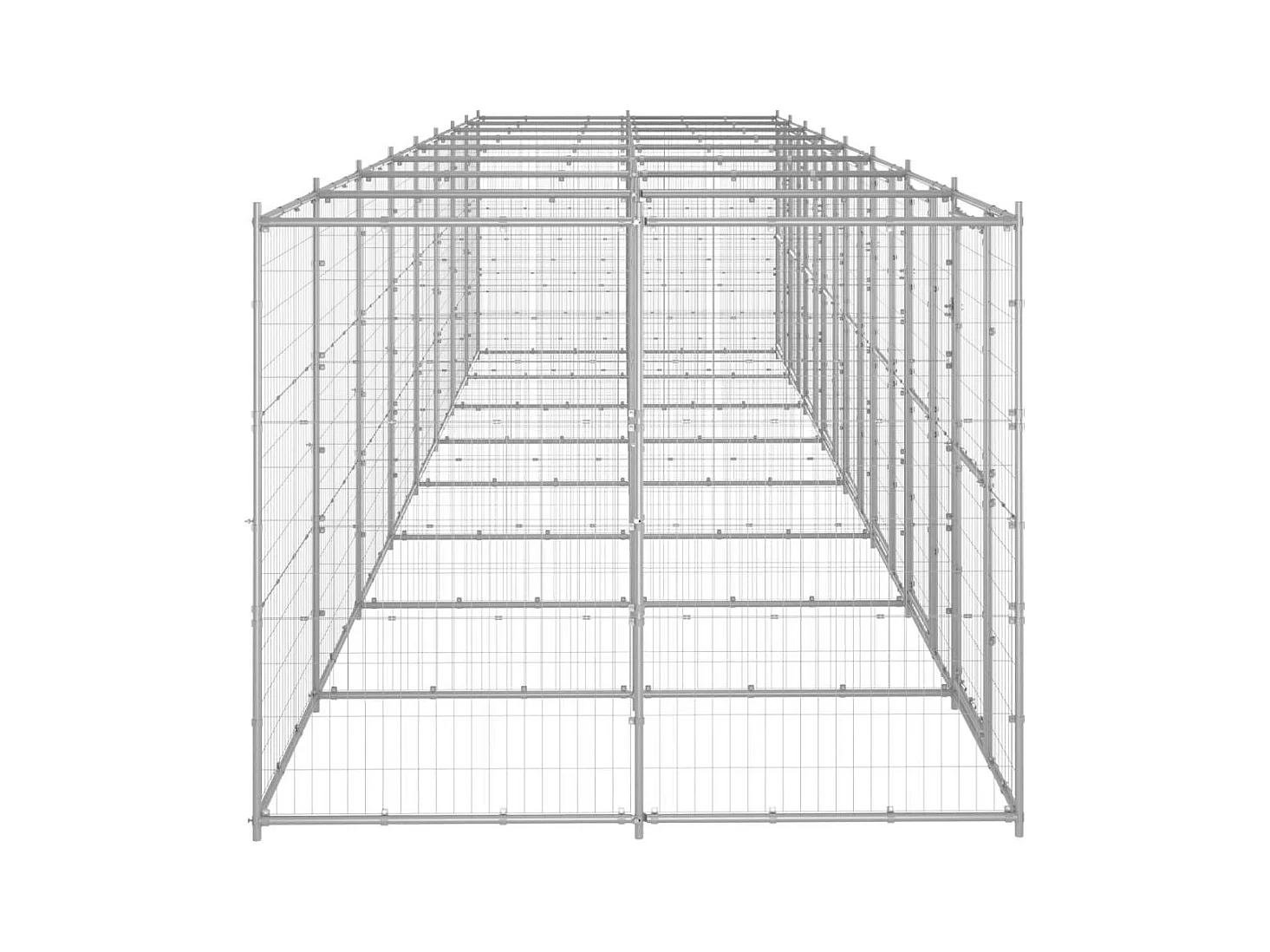 Chenil extérieur cage enclos 880 x 220 x 180 cm 02_0000411