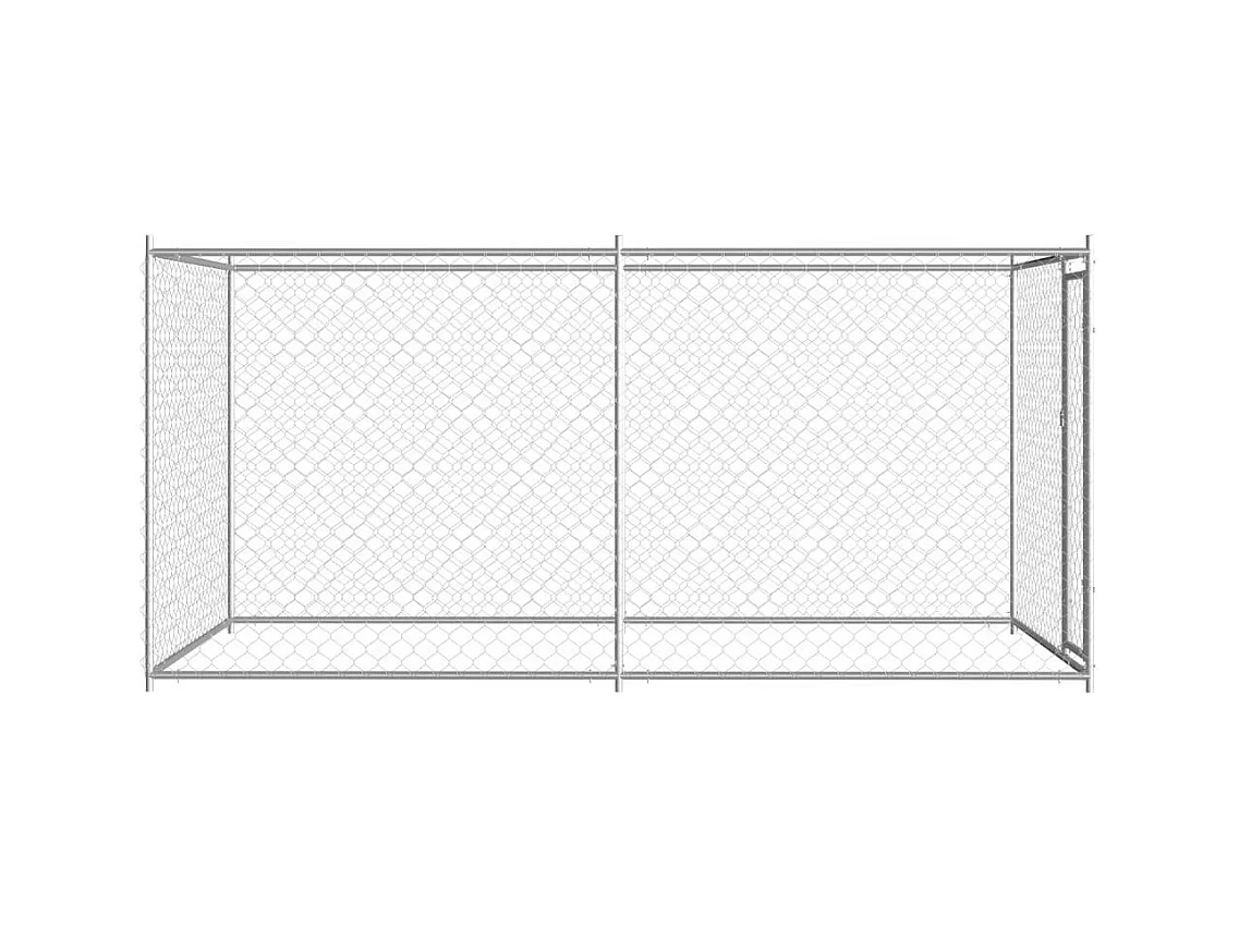 Jaula para caseta de exterior, parque para animales, parque para perros de exterior, 382 x 192 x 185 cm 02_0000350