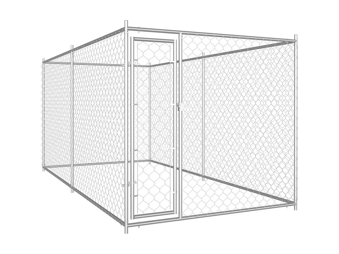 Gaiola para canil ao ar livre cercadinho para animais ao ar livre para cães 382 x 192 x 185 cm 02_0000350