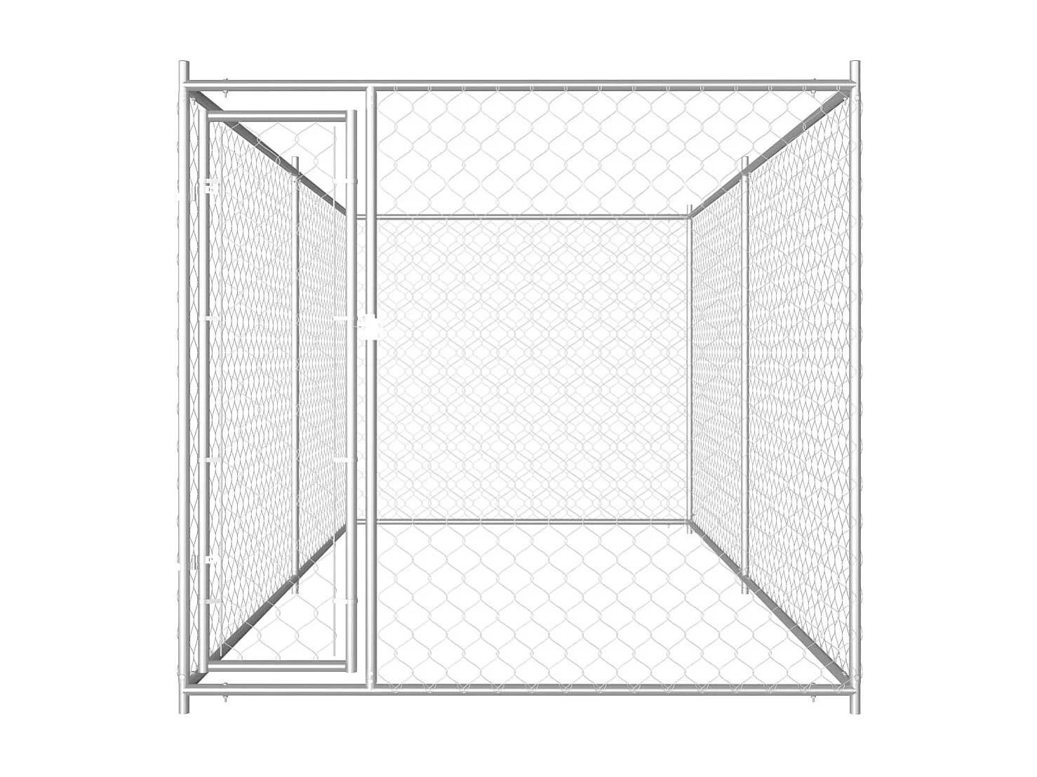 Gaiola para canil ao ar livre cercadinho para animais ao ar livre para cães 382 x 192 x 185 cm 02_0000350