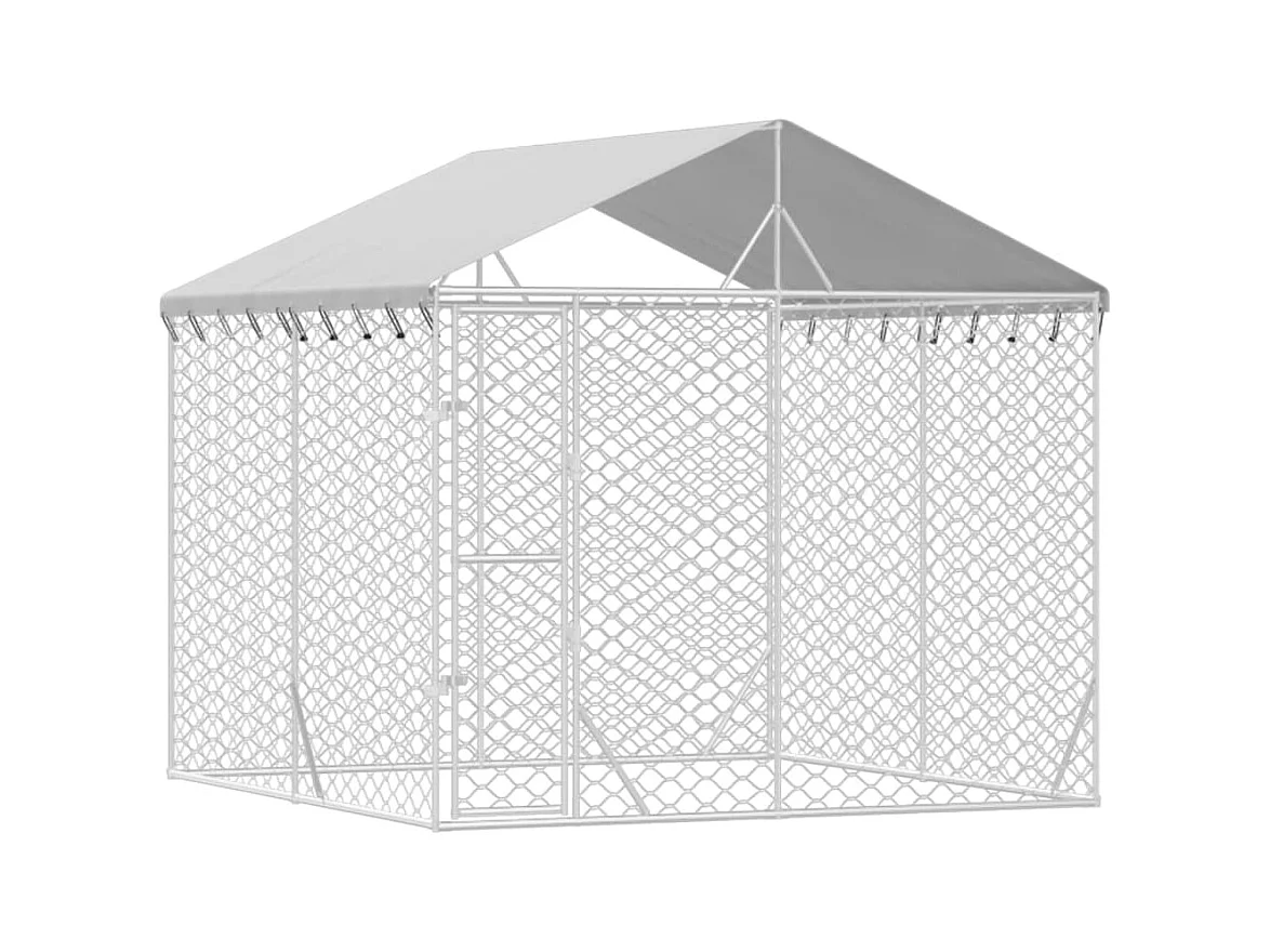 Chenil cage enclos pac argenté 3 x 3 x 45414 cm 02_0041899