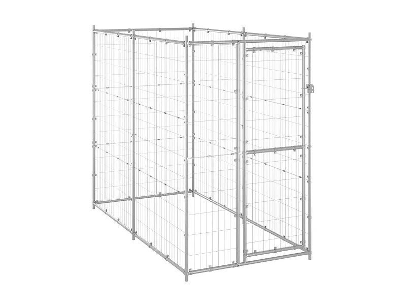 Chenil extérieur cage enclos 110 x 220 x 180 cm 02_0000469