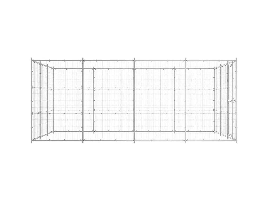 Chenil extérieur cage enclos 330 x 440 x 180 cm 02_0000408
