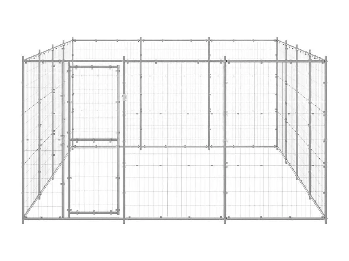 Chenil extérieur cage enclos 330 x 440 x 180 cm 02_0000408