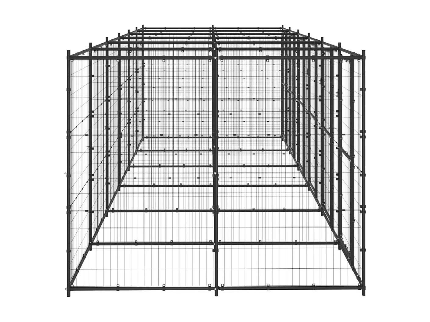Chenil extérieur cage enclos 660 x 220 x 180 cm 02_0000380