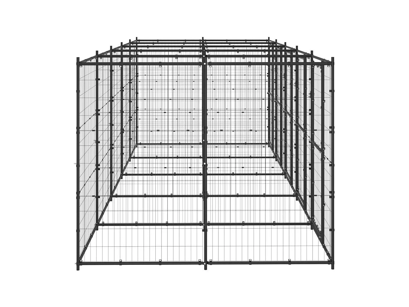 Chenil extérieur cage enclos 550 x 220 x 180 cm 02_0000378