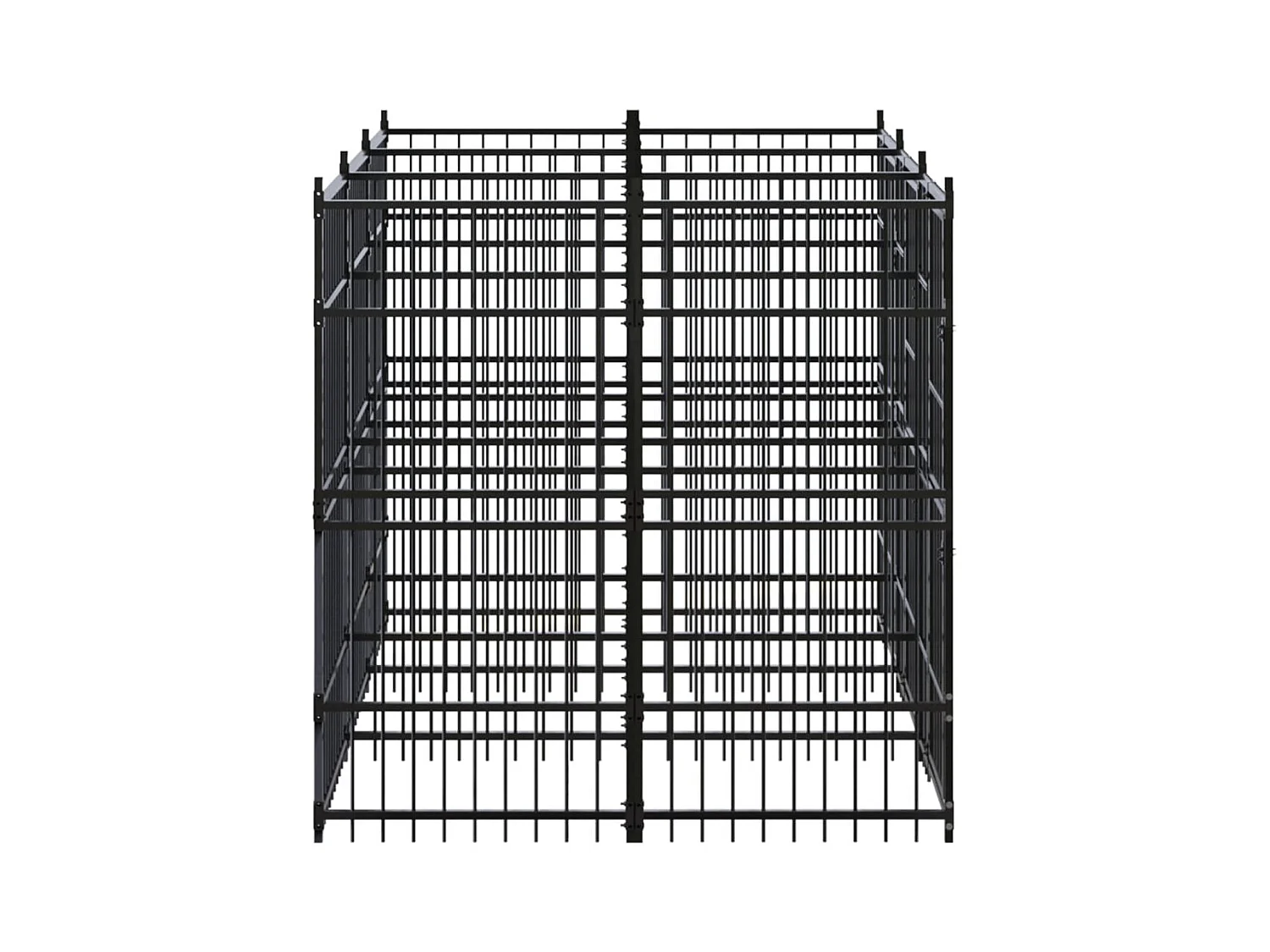 Gaiola para canil outdoor animal pac para cães aço 5,53 m² preto 02_0041857